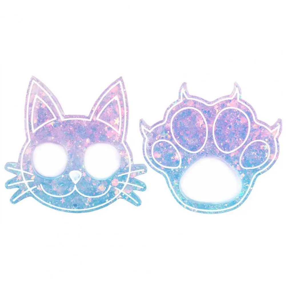 

Mold Set Shiny Charming Lightweight Self Defense Ring Mold DIY Handmade Crafts for Daily Kid Adult Toy