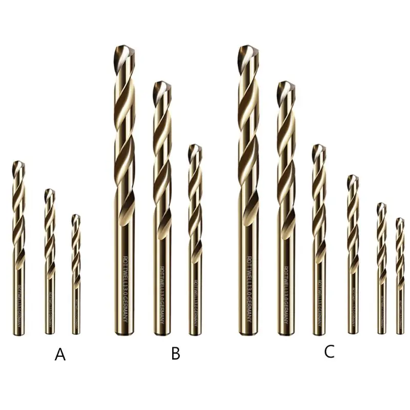 Twist Drill Bits Set for Steel Metal Alloy Copper Woodworking Hole Cutter Tool