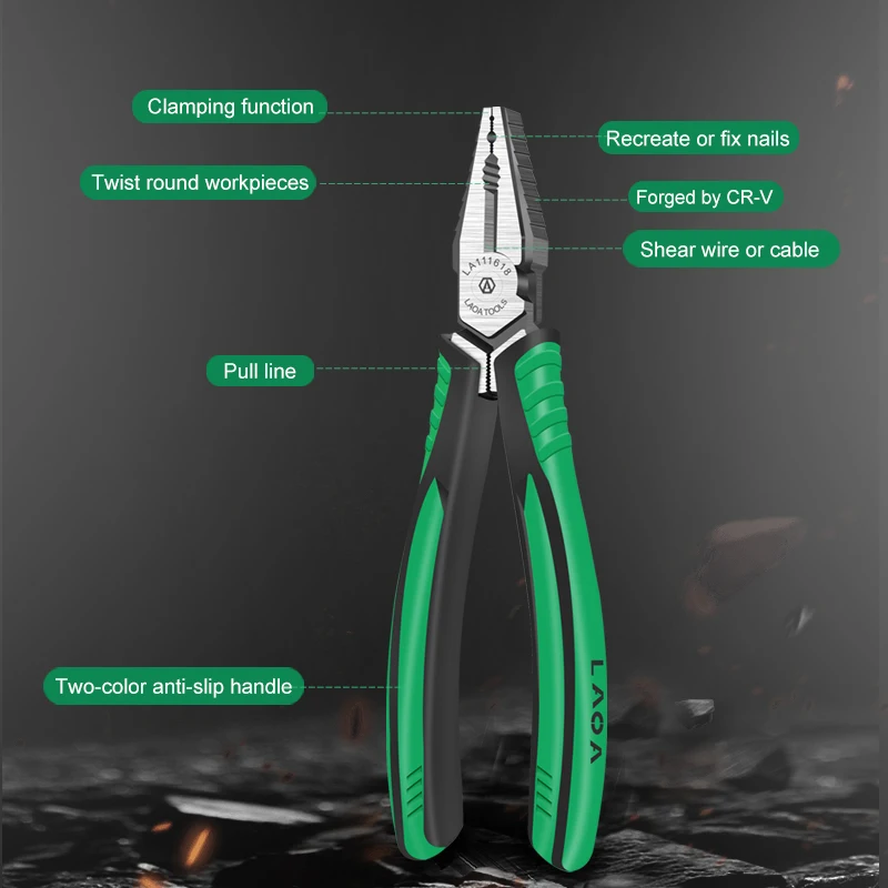 Комбинированные плоскогубцы LAOA стандартные диагональные кусачки для проводов с