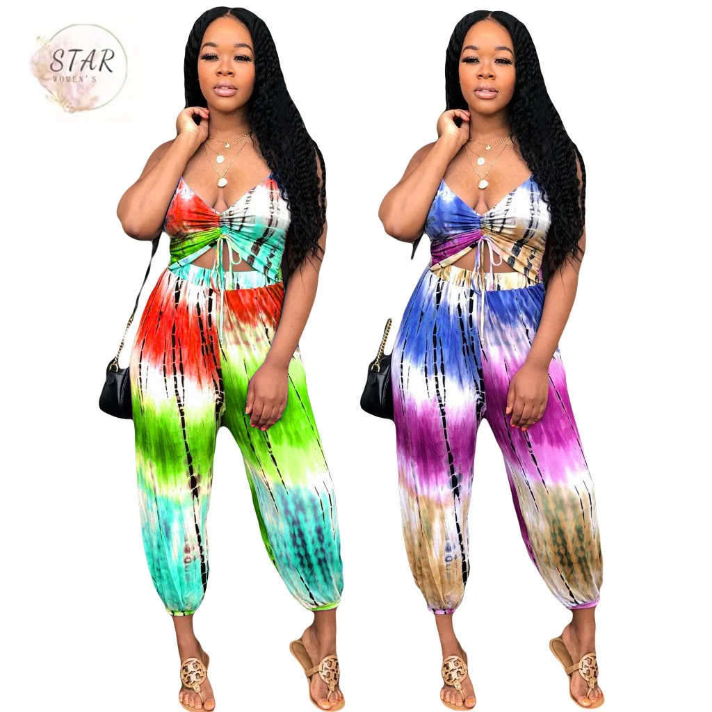 

Женский комбинезон без рукавов, бандажный комбинезон с открытой спиной и V-образным вырезом, сексуальная уличная одежда, Новый Цельный Наря...