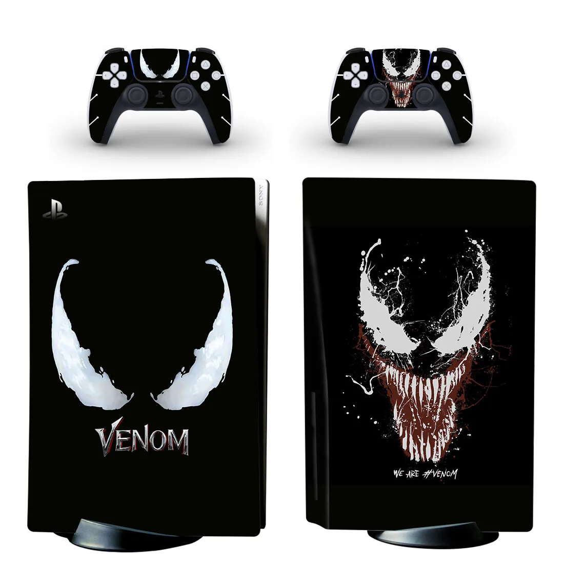 

Наклейка Venom PS5 для консоли PlayStation 5 и 2 контроллера PS5