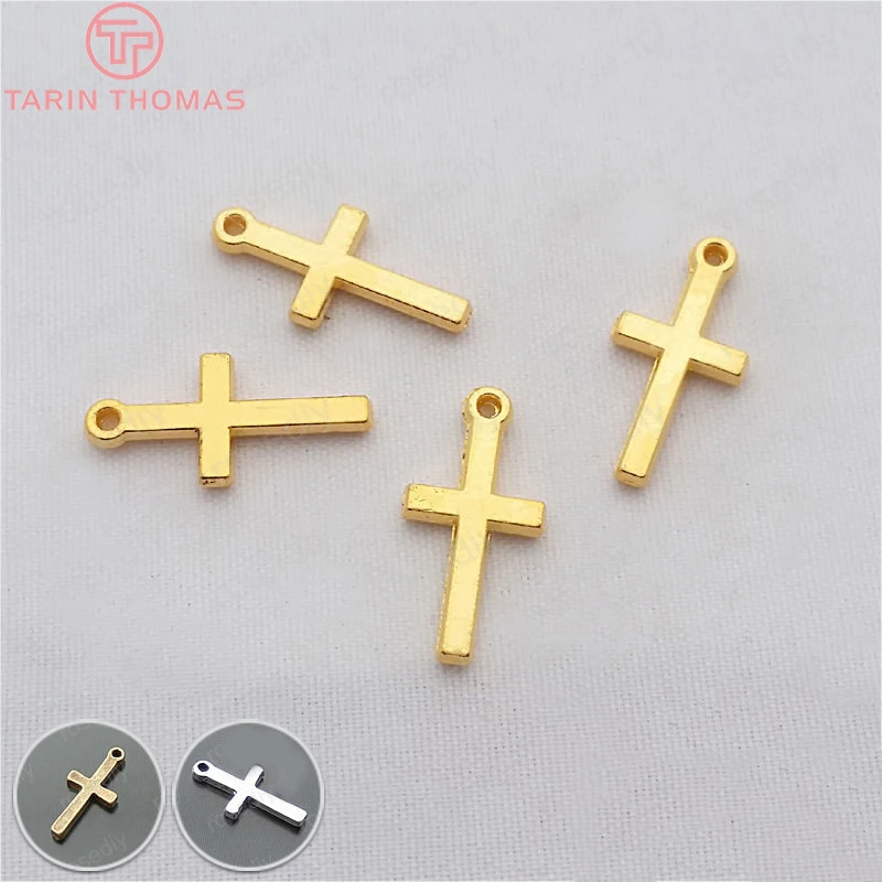 

(29267)50PCS 19*9MM Gold Color Plated Zinc Alloy Cross Charms Pendants Diy Handmade Jewelry Findings Accessories Wholesale