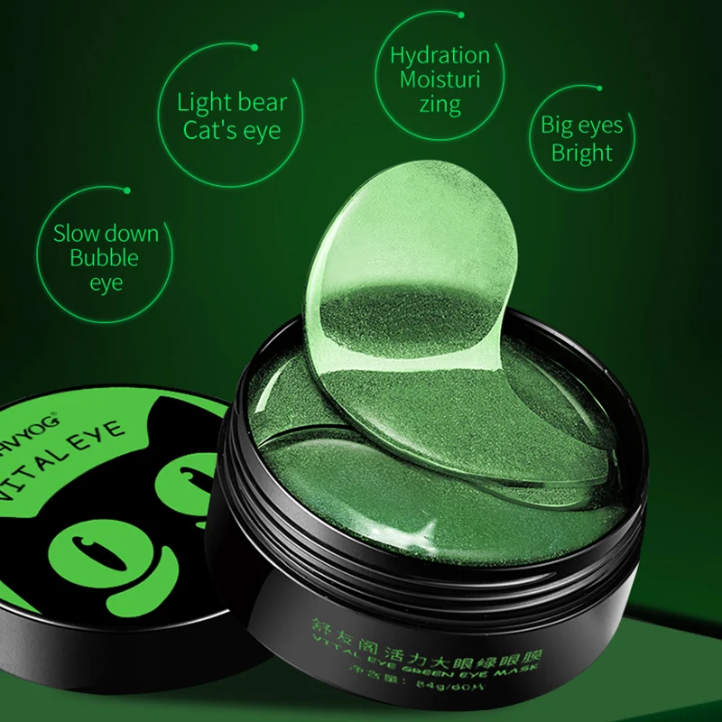 SHVYOG 60pcs Anti Wrinkle Eye Patches Crystal Collagen Remove Dark Circles Hydrogel Under the Eyes Sleep Mask Patch for face | Красота и