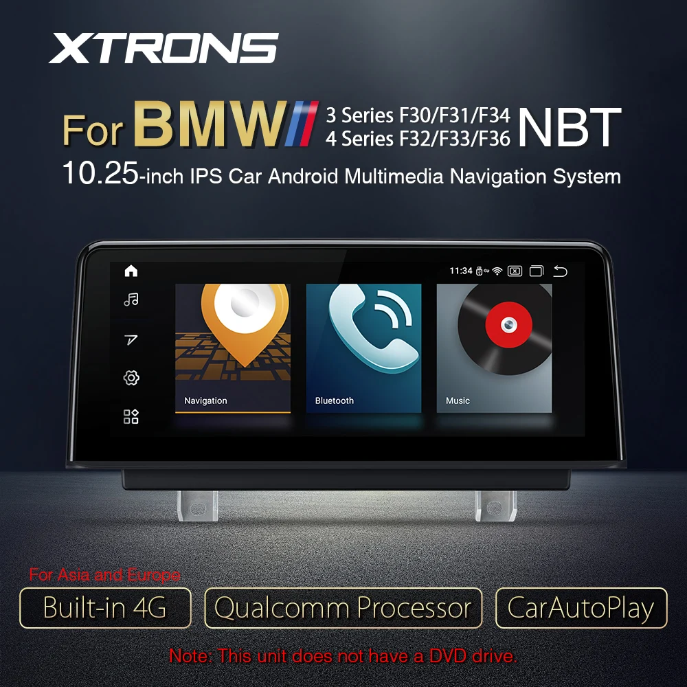 XTRONS Qualcomm Snapdragon 10 25 ''IPS Android 0 Автомобильный мультимедийный GPS 4G для BMW 3 серии F30 F31