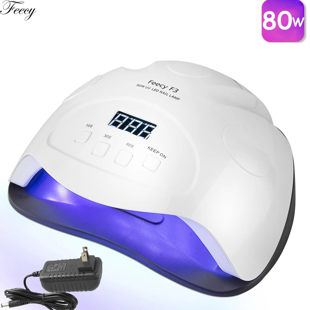 80W F3 US Лампа для маникюра светодиодная УФ-лампа для ногтей 42 светодиодный S Сушилка для ногтей лампе УФ светодиодный Ongle лампа для ногтей сушка гель лак светильник инструменты для дизайна ногтей - Цвет: 80W F3 US