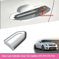 13522324 for cadillac ats xts cts ct6 car outside accessories door lock cylinder chrome cover trim cap outer door handle cover