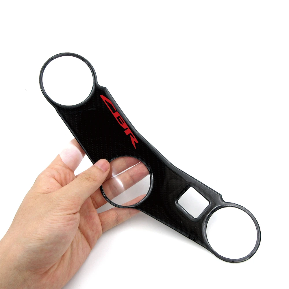 Мотоциклетная 3D наклейка из углеродного волокна тройное дерево верхний зажим