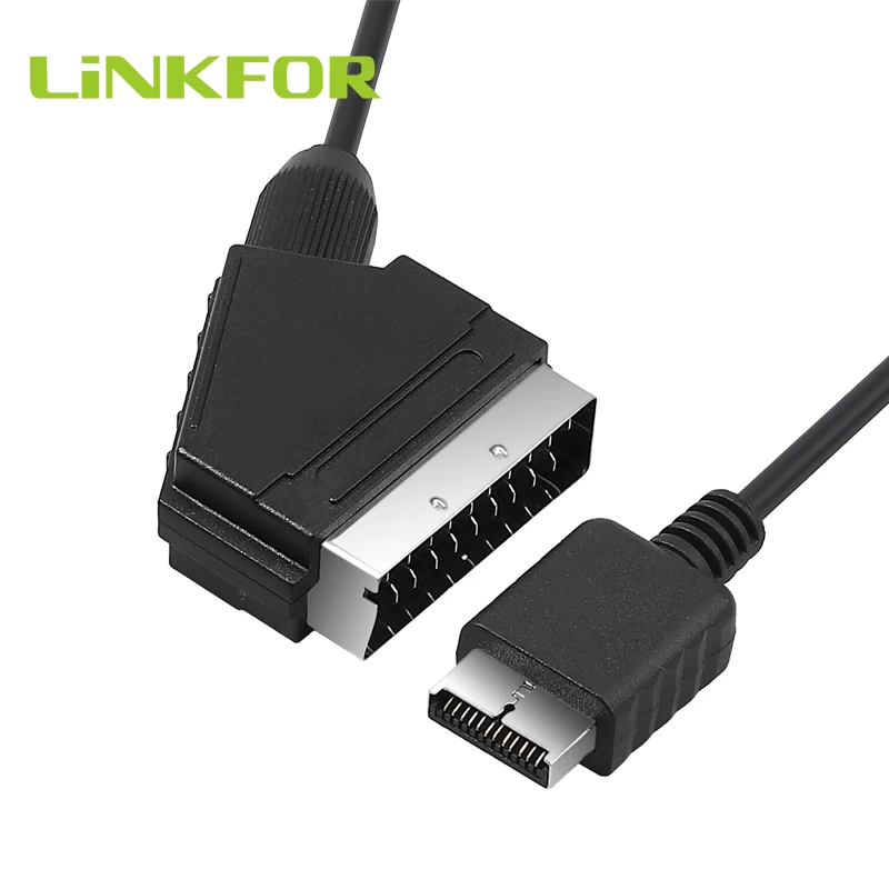 Кабель LiNKFOR Real RGB Scart для PS3 PS2 PS1 кабель 1 8 м ТВ-приставка свинцовая Совместимость с