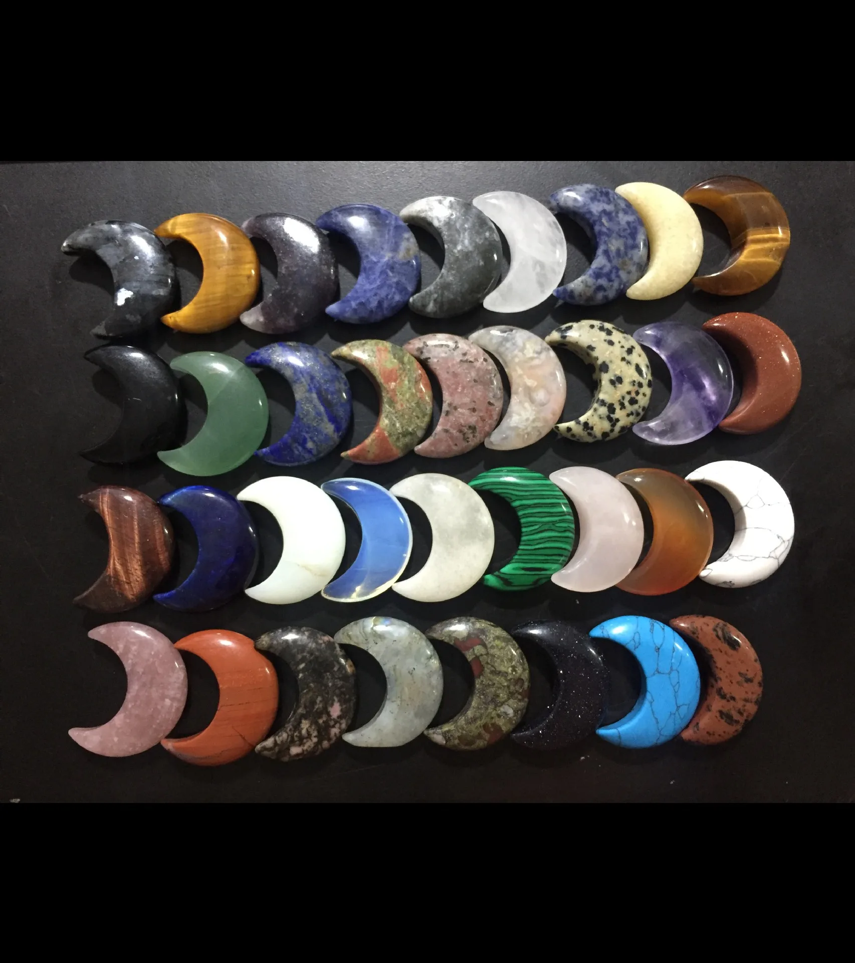 5 шт. натуральные кварцевые кристаллы Звезда Луна лазурит аметист в форме камня