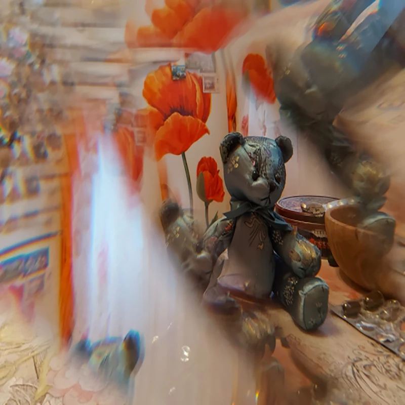 Призма без подставки 30x30x130 мм радужные треугольные стеклянные эффекты фильтры