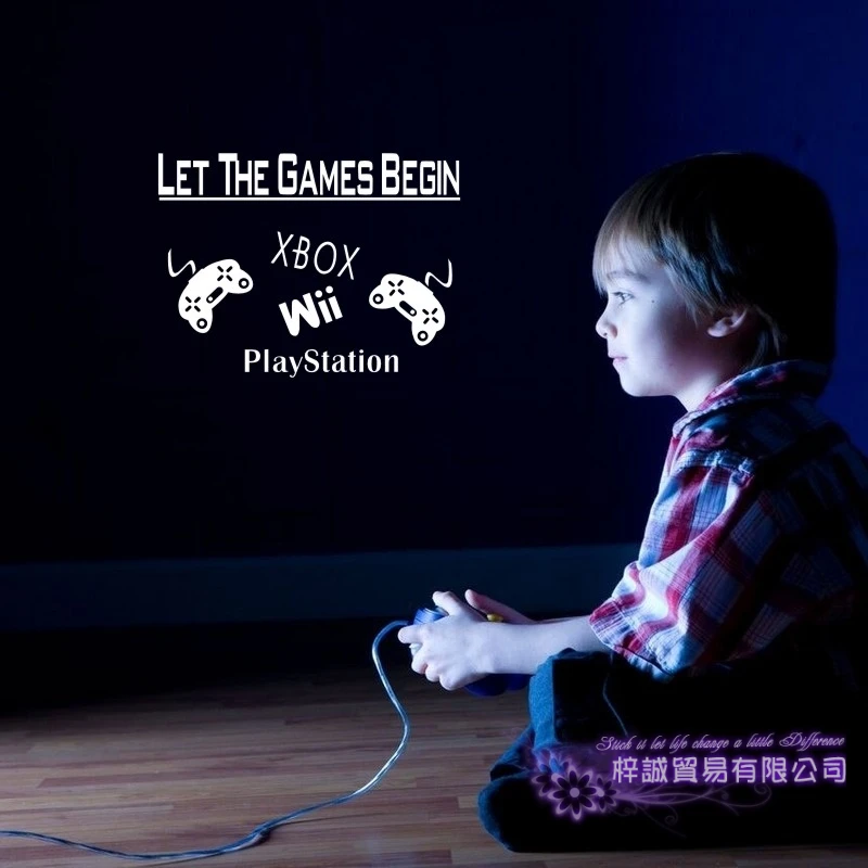 Game Handle Decal Video Controller Sticker Play Gaming Posters Gamer Vinyl Decals Decor Mural Wall | Дом и сад