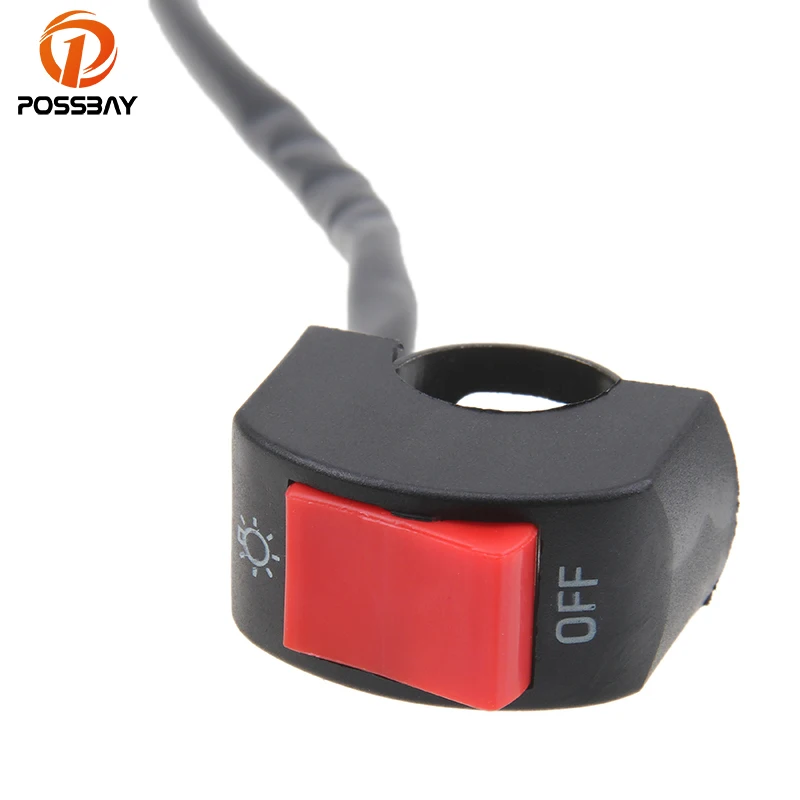 Posbay 12 В мотоциклетная ручка кнопка включения/выключения цилиндрический