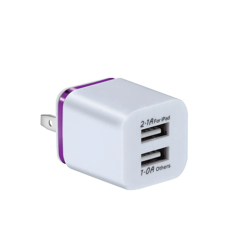 1 шт 5 V/2A с двумя USB портами Зарядное устройство быстрой зарядки для samsung iPhone XS макс.
