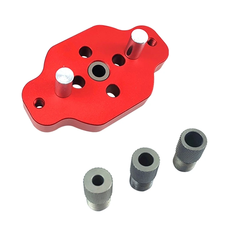 

Aluminum Alloy Drilling Positioner Template Woodwork Straight Hole Guide Locator