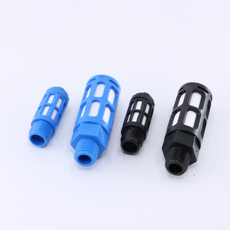 1 шт. пневматический пластиковый глушитель с резьбой 1/2 дюйма 1/8 1/4 3/8 бесшумный