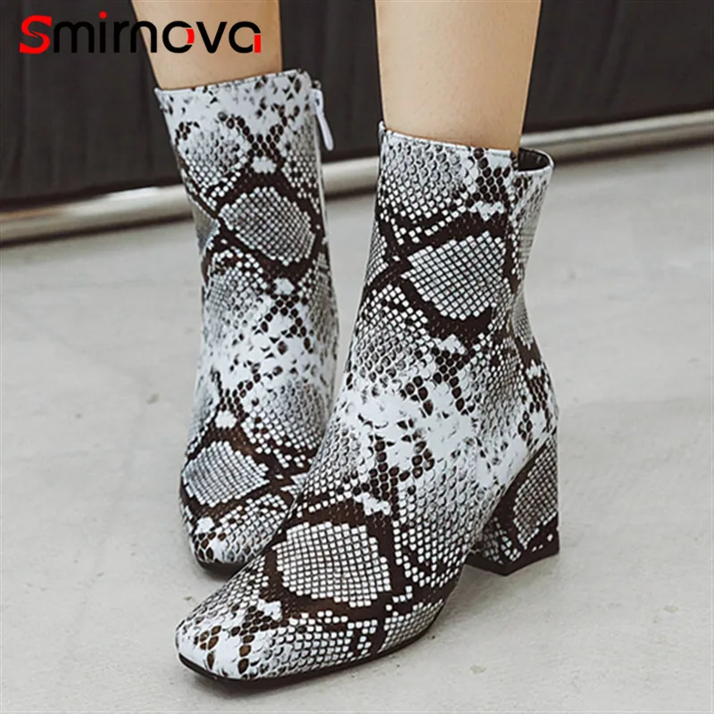 Smirnova/Лидер продаж Модные пикантные женские вечерние ботинки Сезон зима осень