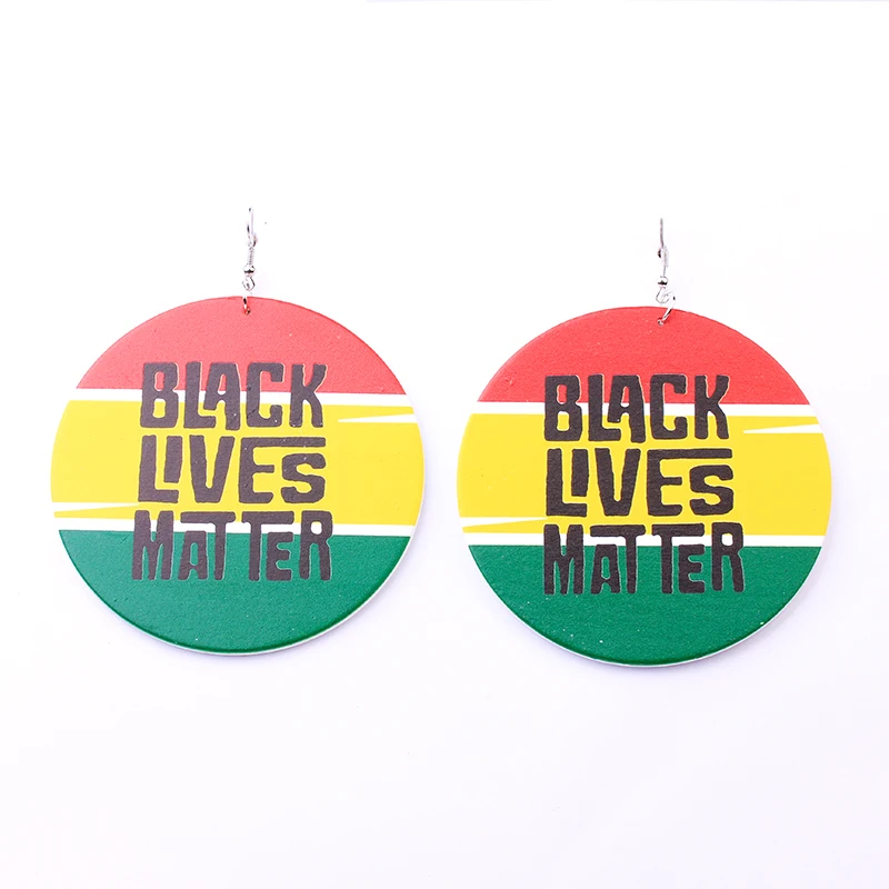 8 см парадные баннеры со слоганом инициальная буква черные серьги в виде живой