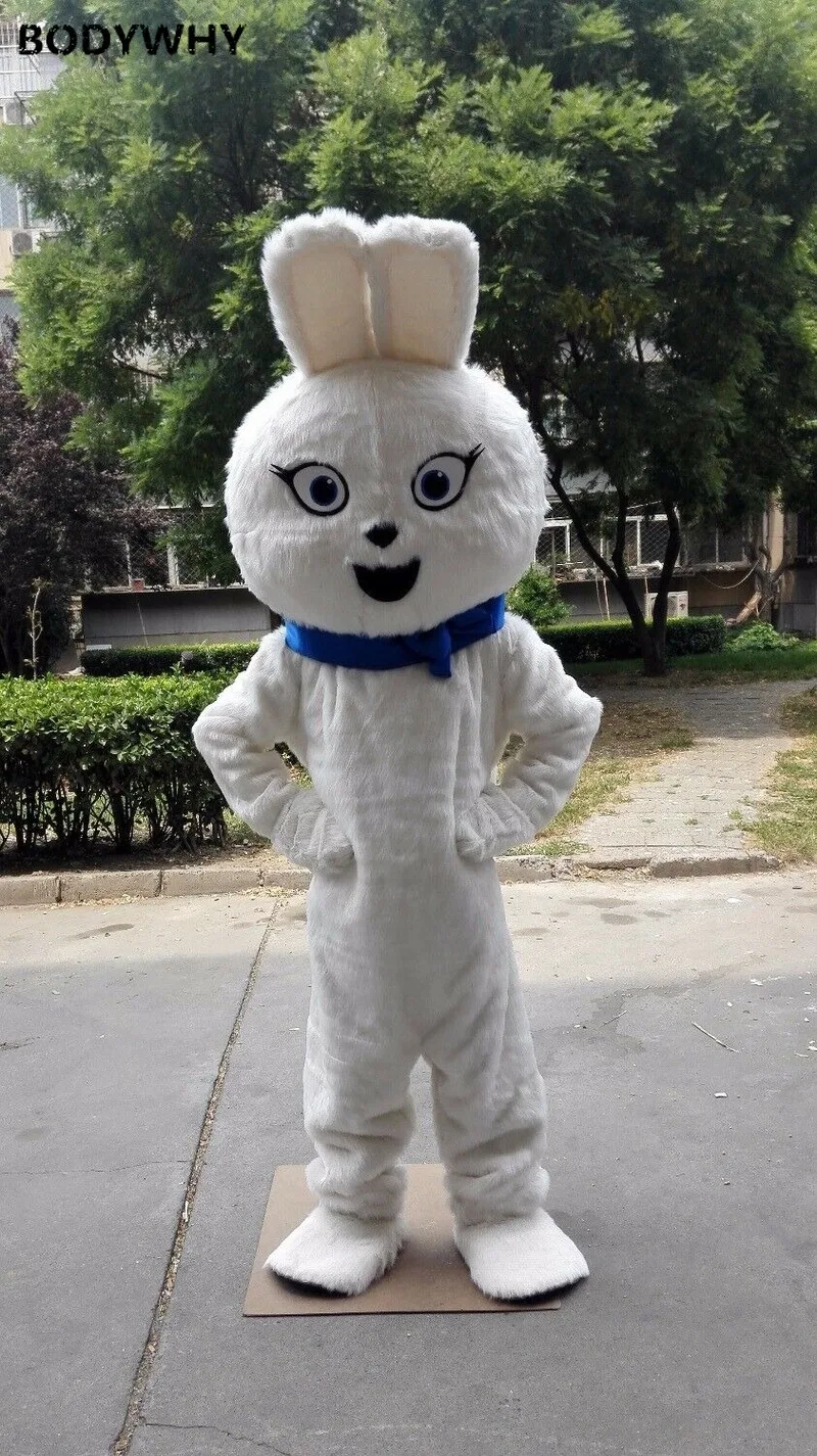 

2020 Rabbit Mascot High-quality handmade Mascot Costume Suits Cosplay Party Game Dress Outfits Clothing Advertising Promotion