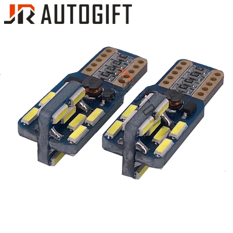 100 шт. CANBUS T10 24smd светодиодный ная светильник ПА для автомобиля без ошибок 4014 12 24 В