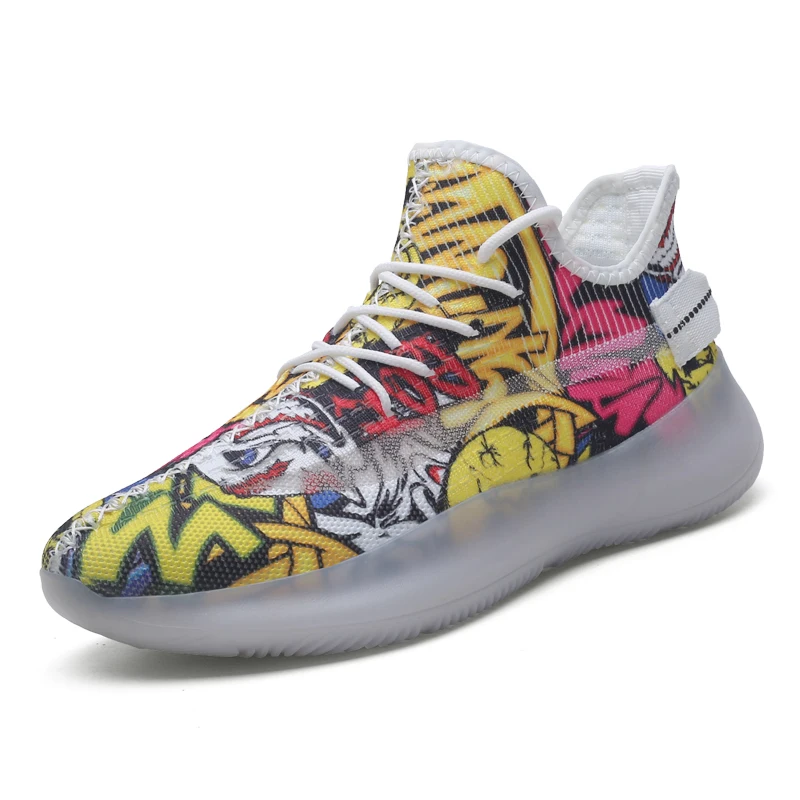 

New Trend Men Running Shoes Fashion Wild Tide Sneakers Colorful Casual Sport Shoes Breathable Walking Flats Zapatos De Hombre