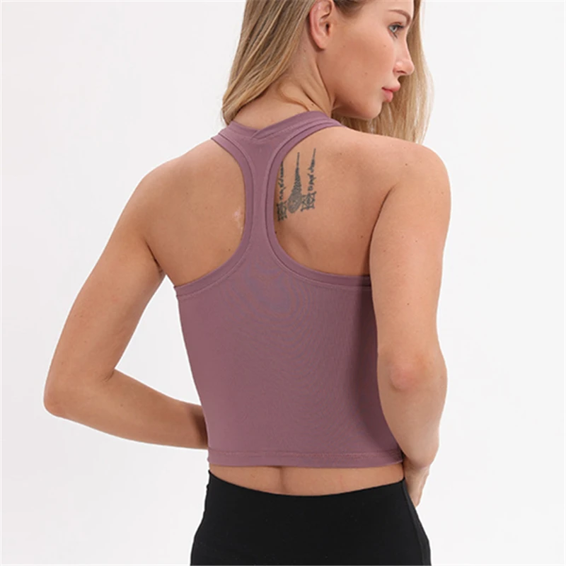 Жилет для йоги COLORVALUE мягкая розовая Спортивная майка занятий йогой топ красивой