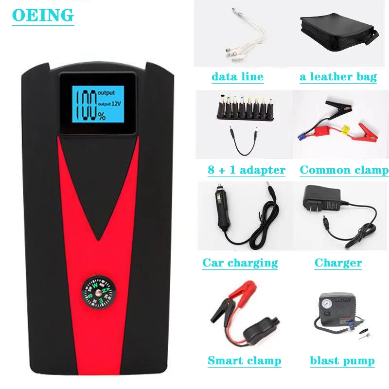 

OEING K08 Car Jump Starter Power Bank 1000A Portable Car Battery Booster Charger 12V Starting Device For Petrol Diesel Car