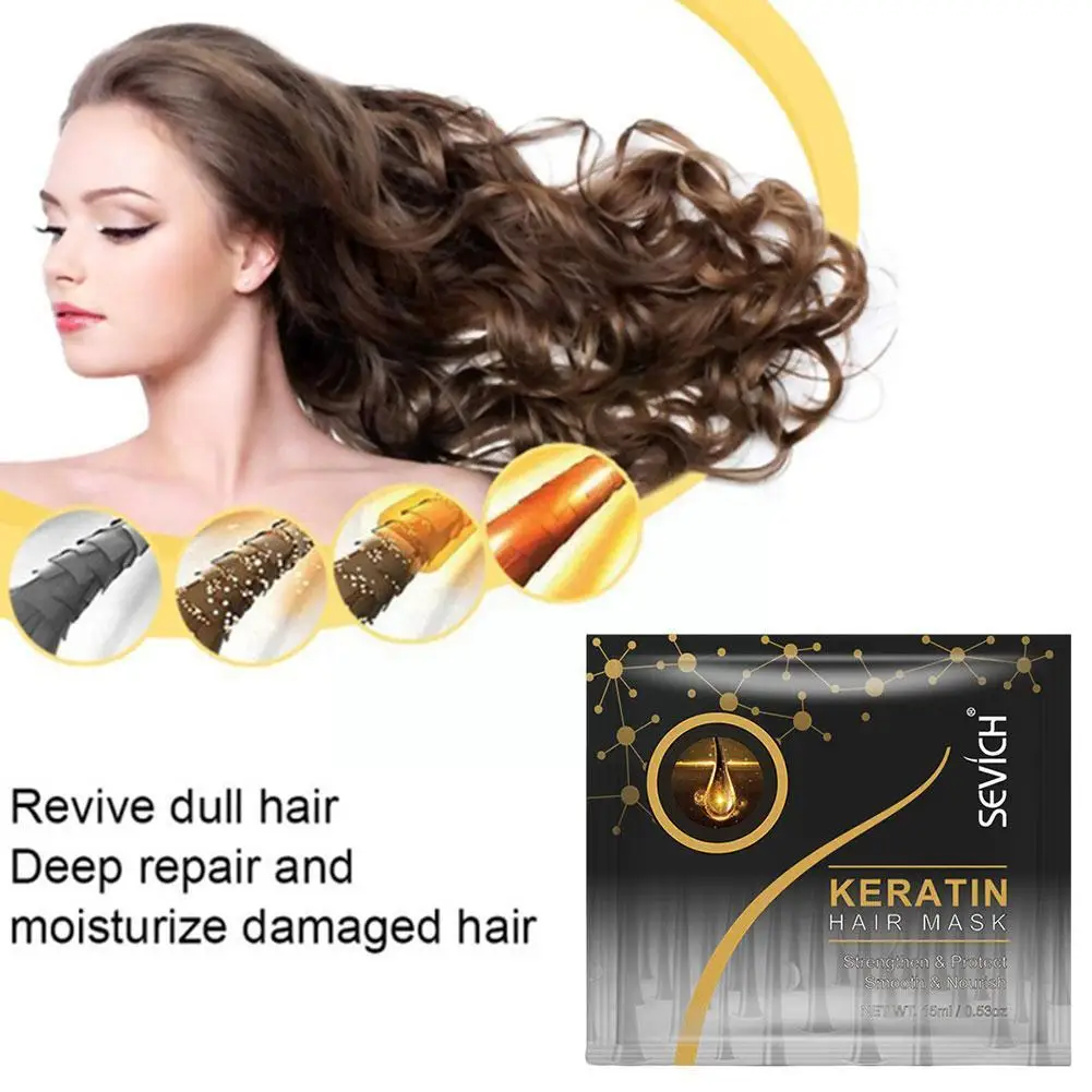 Маска для волос V3D2 удобный шелковый увлажняющий Восстанавливающий пакетик