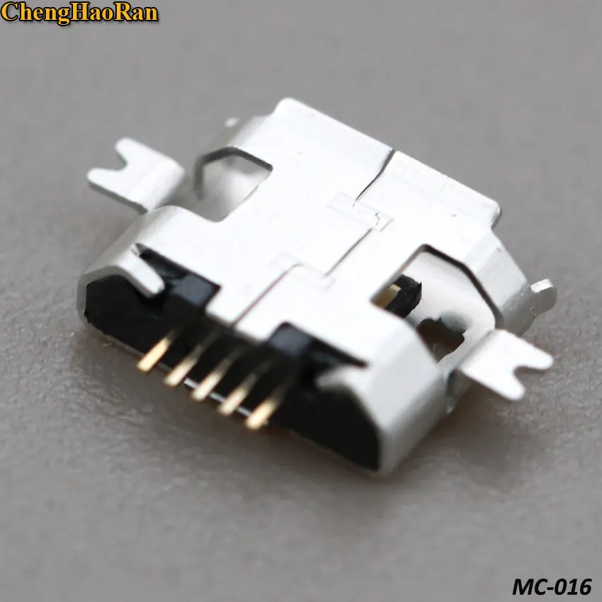 2 шт. гнездовой разъем Micro USB 5 P контактов тяжелая пластина 1 0 SMD фута Usb для зарядки