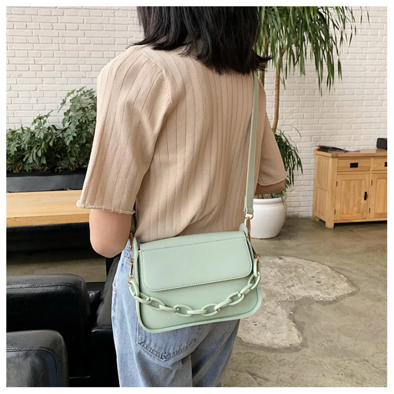 

Brand Designer Chains Handle Women Handbag Female Shoulder Messenger Bags PU Leather Fashion Crossbody Sac Hand Bag Shopper bag