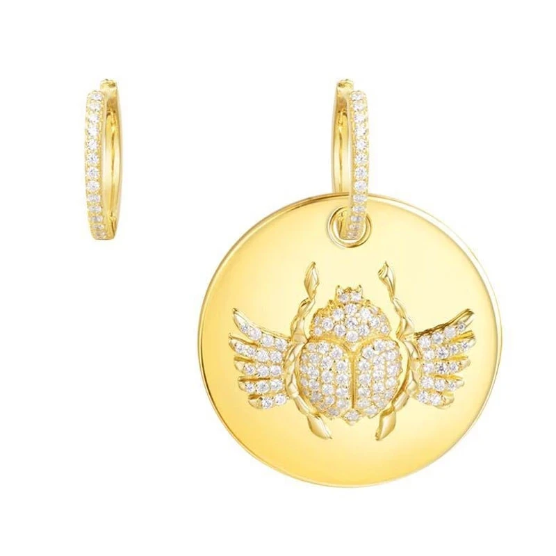 

Серьги асимметричные женские из серебра 925 пробы с фианитами