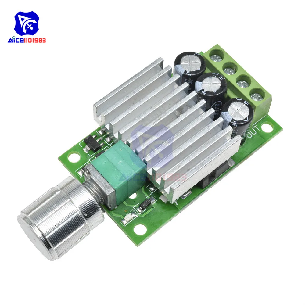 Регулируемая плата управления скоростью двигателя diymore постоянный ток 12 30 в 6 В 24