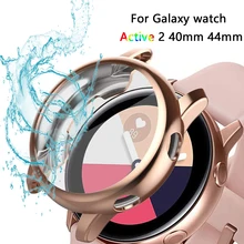 Для samsung galaxy watch active 2 40 мм 44 мм бампер полный охват Мягкий ТПУ силиконовый защитный чехол для экрана galaxy watch чехол