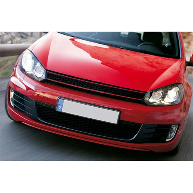 Решетка для мини-гольф 6 MK6 2010-2014 ABS Пластик черного и красного цветов с отделкой