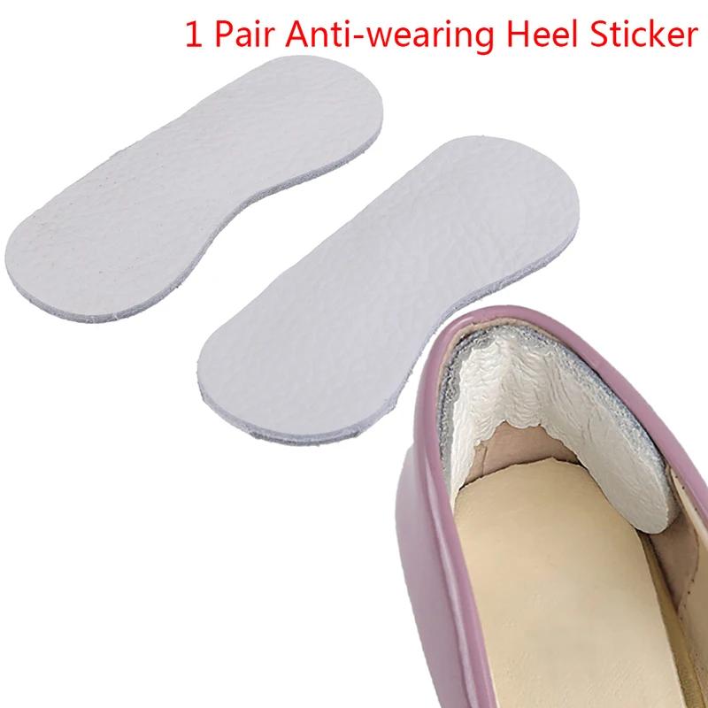 

2pcs Leather Cushion Insole Insert Anti-wearing Heel Sticker Patch Heel Liner Grips High Heel Comfort Pads Feet Care Accessories