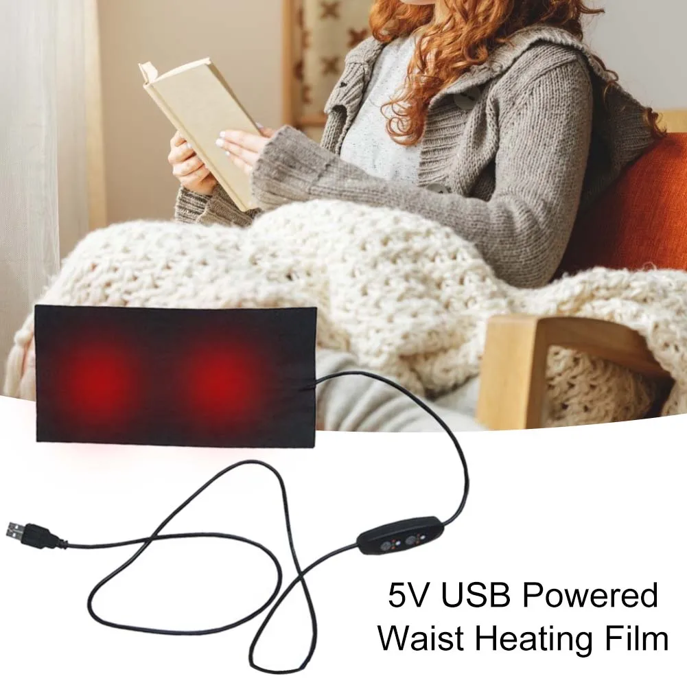 

USB Rechargeable Heating Pad Heating Vest Accessories Temperature Adjustable Abdominal Stomach Cramps Pain Relief Beautifully