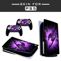 cool patterns ps5 standard disc edition skin sticker decal cover for playstation 5 console controller ps5 protection shell case