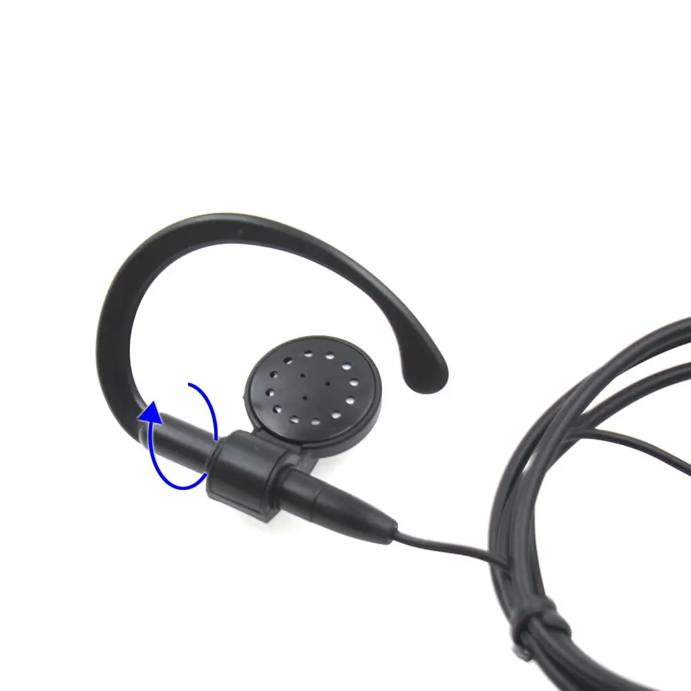 2 шт. G-образные наушники-вкладыши наушники толстый плетеный провод рация