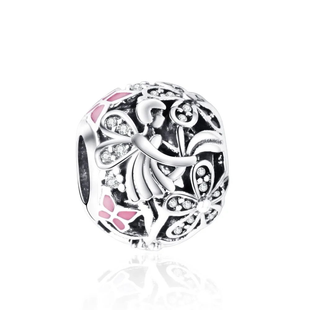 Цена оптовой продажи Новый Ослепительная Дейзи Фея Шарм серебряные бусины 925