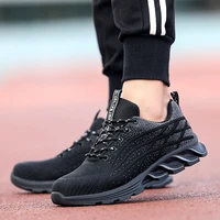 mens steel toe protective anti smashing work shoes men anti slip puncture proof safety shoes outdoor breathable safety sneakers