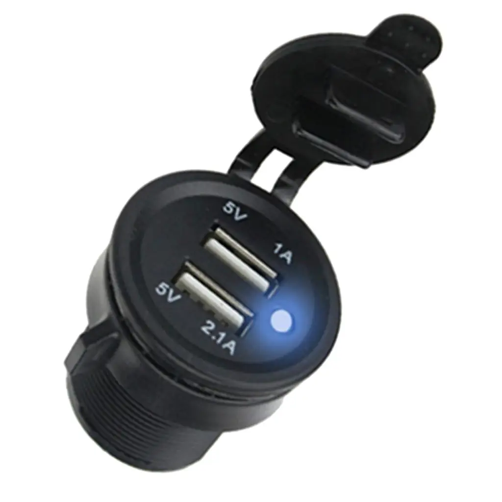 

Розетка зарядная с светодиодный USB-портами, 5 В, 3,1 А