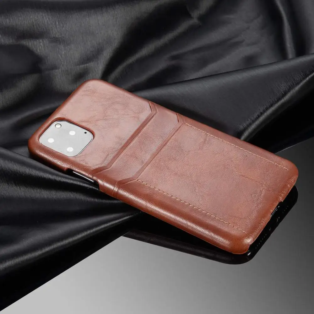 Роскошная кожа телефон чехол для iPhone 7 Бумажник слот карт держатель задняя крышка