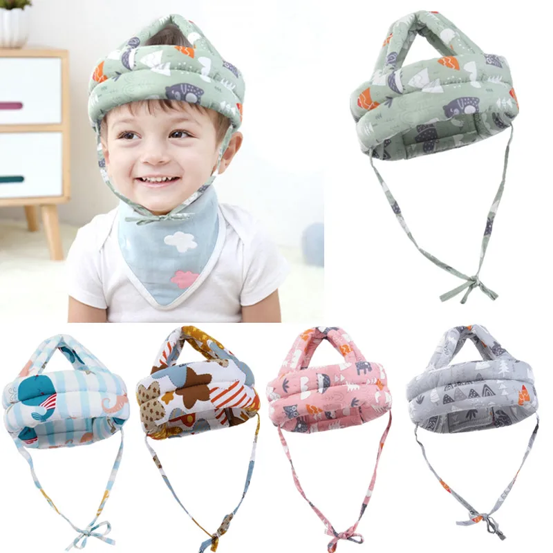 

Adjustable Baby Toddler Cap Anti-collision Protective Hat Baby Safety Helmet Soft Comfortable Head Security & Protection
