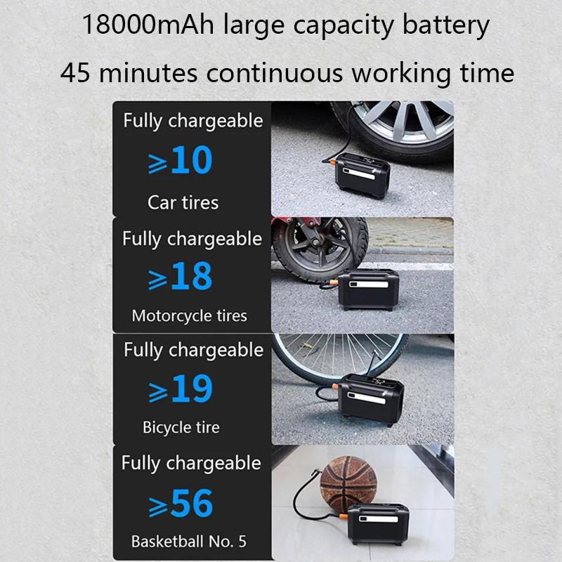 Велосипедный насос портативный автомобильный компрессор надувная лодка