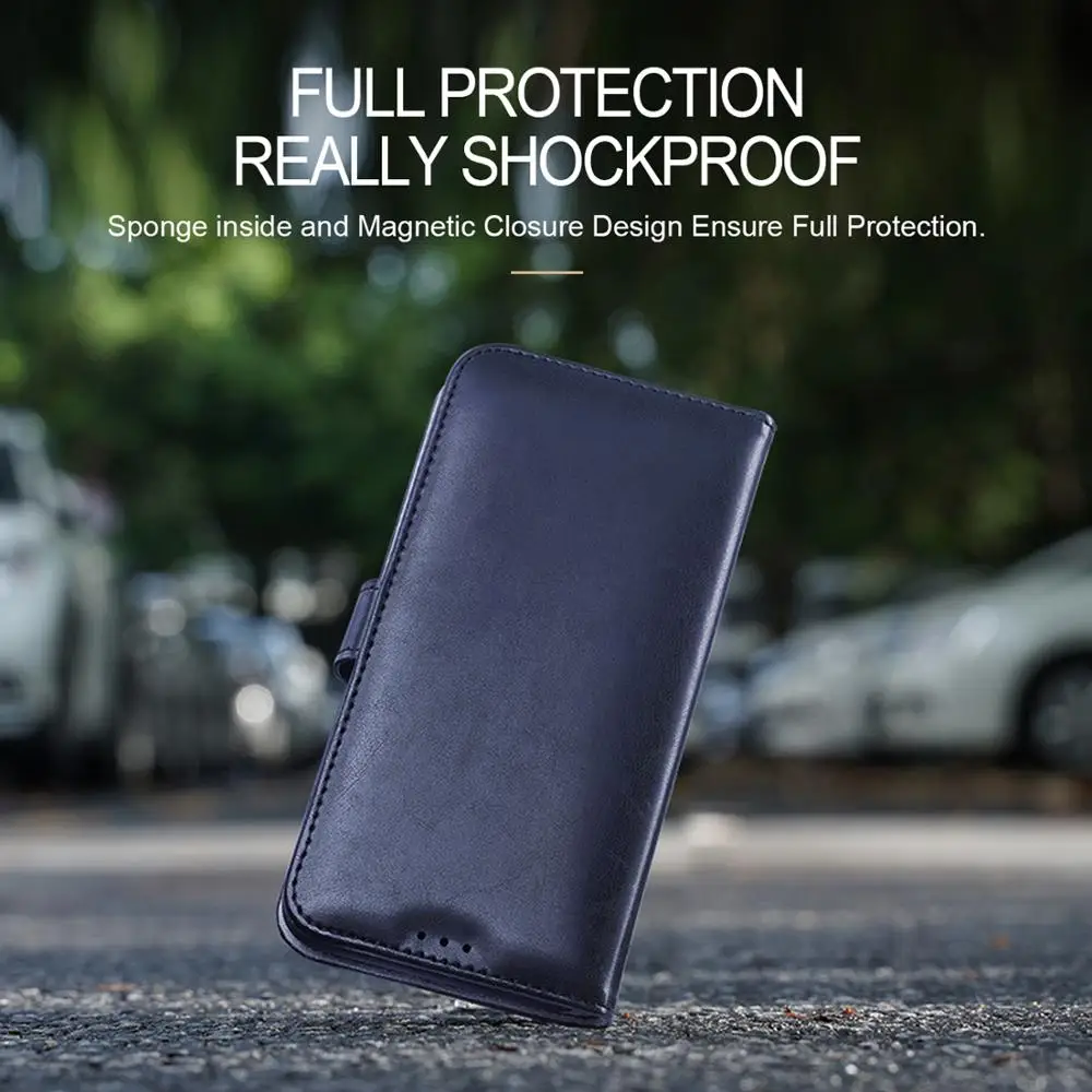 Чехол книжка из DUX DUCIS кожи для iPhone 11 2019 на Pro Max магнитный чехол кошелек XR X XS 7 8