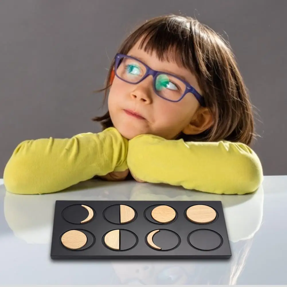 Деревянные пазлы-Монтессори цветные формы Обучающие игрушки головоломки с