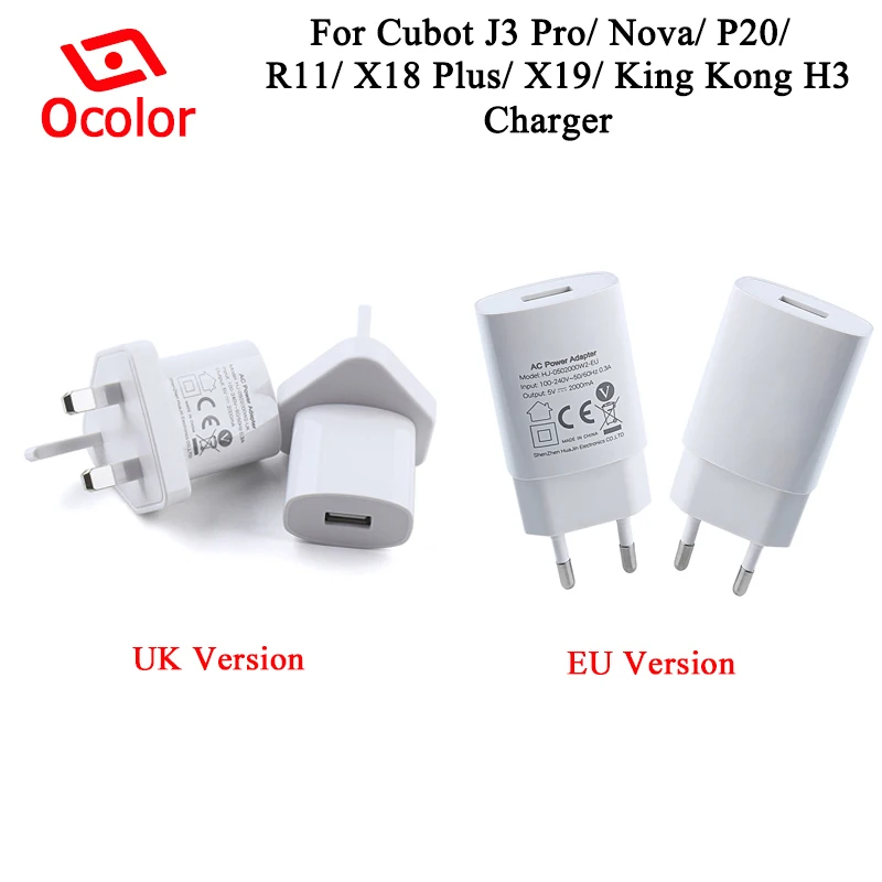 Быстрое зарядное устройство ocolor для Cubot X19 P20 универсальный адаптер европейская
