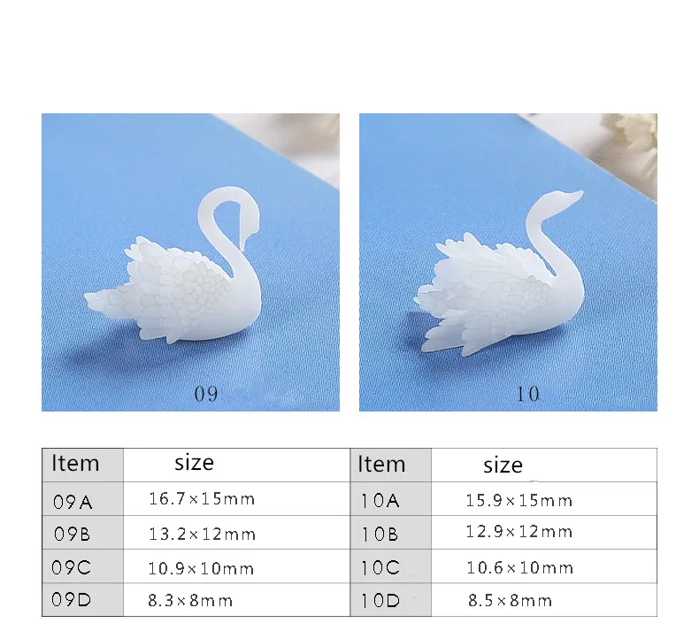 3 шт./лот 3D Лебедь ювелирные изделия УФ смолы DIY ремесло ногтей ручной работы Смола ювелирные изделия прозрачный бумажный наполнитель материал