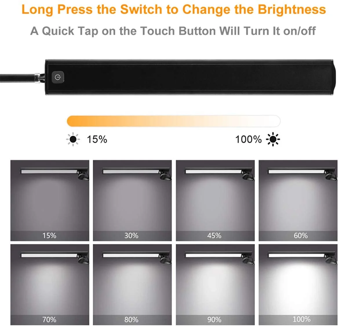 Металлическая архитектурная Светодиодная настольная и рабочая лампа с плавной