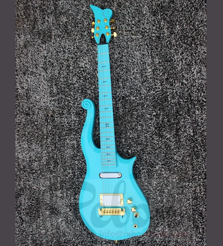 

Weifang Rebon 6 string Cloud Prince electric guitar in light green colour