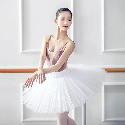 Pink exclude skirts Новое поступление Регулируемый Купальник для балета, танцев Для женщин летние гимнастика Танцы взрослый костюм высокое качество, балетное платье для девочек - Цвет: Pink exclude skirts